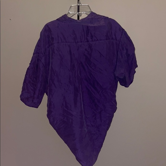 Vintage silk button down shirt - Picture 3 of 5